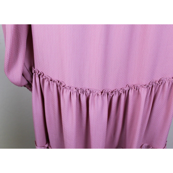 Misa Los Angeles Dress Womens Small Pink Boho Ruffle Tiered Romantic Flowy - Picture 8 of 10